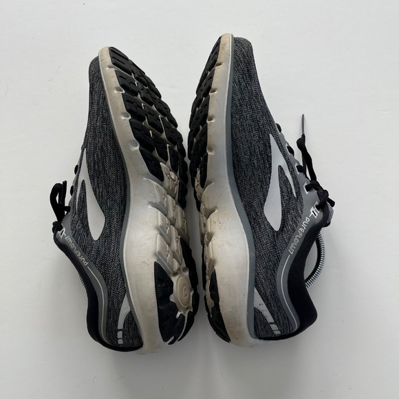 Brooks Pure Flow 7 Running Shoes Sz 9.5 White Gray Breathable Versatile Sneaker - Picture 7 of 9